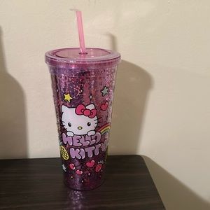 Hello Kitty purple sequin tumbler